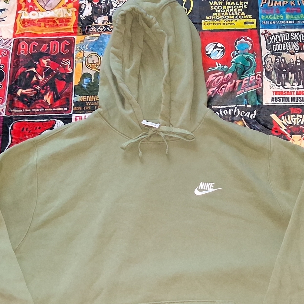 Nike Light Olive Green Hoodie